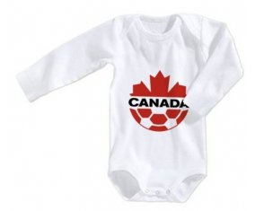 Body bébé Canada national football team taille 3/6 mois manches Longues