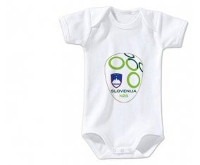 Body bébé Slovenia national football team taille 3/6 mois manches Courtes