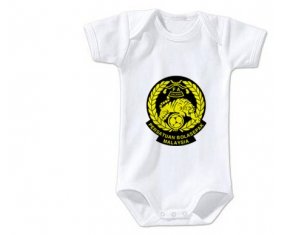 Body bébé Malaysia national football team taille 3/6 mois manches Courtes