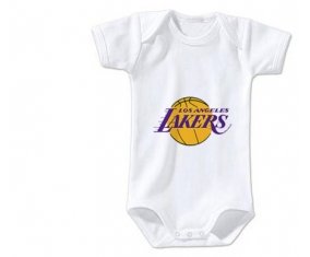 Body bébé Los Angeles Lakers taille 3/6 mois manches Courtes