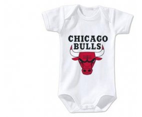 Body bébé Chicago Bulls taille 3/6 mois manches Courtes