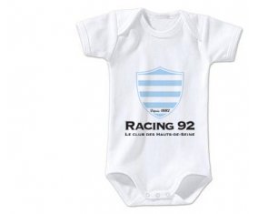 Body bébé Racing 92 taille 3/6 mois manches Courtes