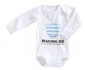 Body bébé Racing 92 taille 3/6 mois manches Longues