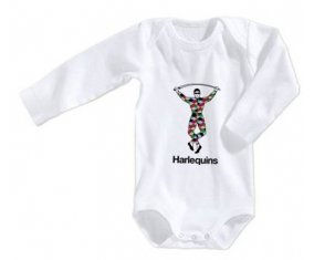Body bébé Harlequins taille 3/6 mois manches Longues