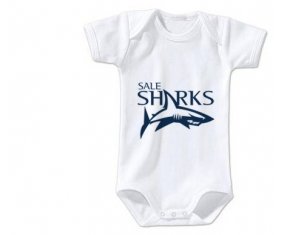 Body bébé Sale Sharks taille 3/6 mois manches Courtes