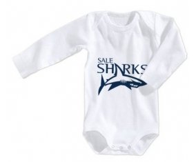 Body bébé Sale Sharks taille 3/6 mois manches Longues