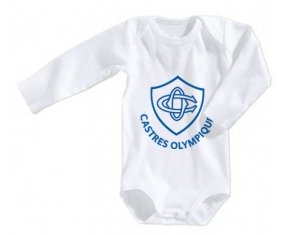 Body bébé Castres Olympique taille 3/6 mois manches Longues