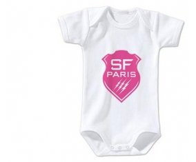 Body bébé Stade Français taille 3/6 mois manches Courtes