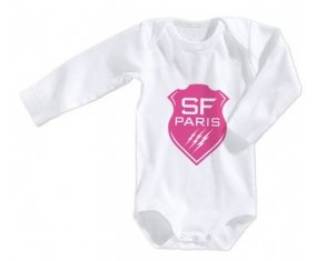 Body bébé Stade Français taille 3/6 mois manches Longues