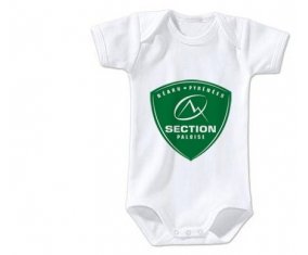 Body bébé Section Paloise taille 3/6 mois manches Courtes