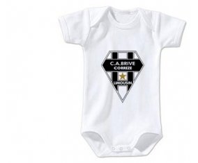Body bébé CA Brive Corrèze taille 3/6 mois manches Courtes