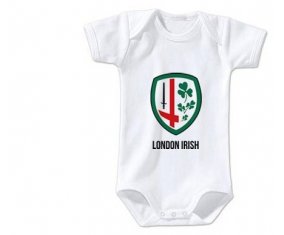 Body bébé London Irish taille 3/6 mois manches Courtes