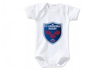 Body bébé FC Grenoble Rugby taille 3/6 mois manches Courtes