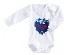 Body bébé FC Grenoble Rugby taille 3/6 mois manches Longues