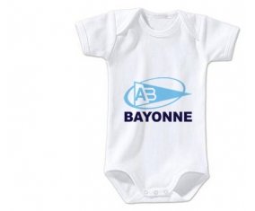 Body bébé Aviron Bayonnais Rugby taille 3/6 mois manches Courtes