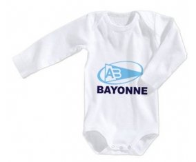 Body bébé Aviron Bayonnais Rugby taille 3/6 mois manches Longues