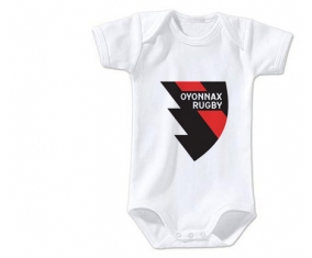 Body bébé Oyonnax Rugby taille 3/6 mois manches Courtes