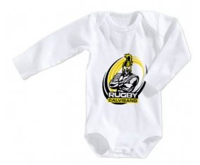 Body bébé Rugby Calvisano taille 3/6 mois manches Longues