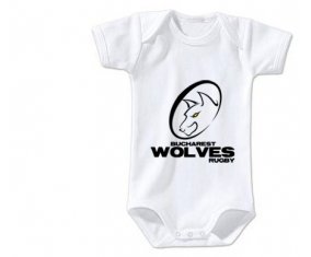 Body bébé Bucarest Wolves taille 3/6 mois manches Courtes