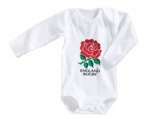 Body bébé England Rugby XV taille 3/6 mois manches Longues