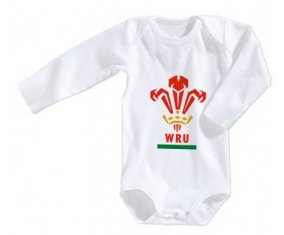 Body bébé Wales Rugby XV taille 3/6 mois manches Longues