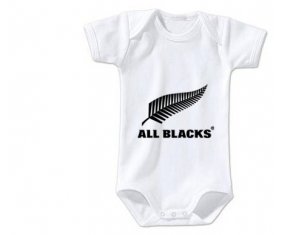 Body bébé New Zealand Rugby XV taille 3/6 mois manches Courtes