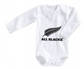 Body bébé New Zealand Rugby XV taille 3/6 mois manches Longues