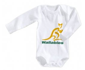 Body bébé Australia Rugby XV taille 3/6 mois manches Longues