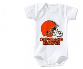 Body bébé Cleveland Browns taille 3/6 mois manches Courtes