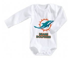 Body bébé Miami Dolphins taille 3/6 mois manches Longues
