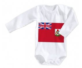 Body bébé Drapeau Bermudes taille 3/6 mois manches Longues