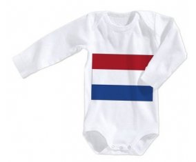 Body bébé Drapeau Saint-Eustache taille 3/6 mois manches Longues