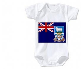 Body bébé Drapeau les îles Falkland taille 3/6 mois manches Courtes