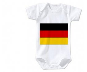 Body bébé Drapeau Allemagne taille 3/6 mois manches Courtes
