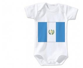 Body bébé Drapeau Guatemala taille 3/6 mois manches Courtes
