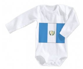 Body bébé Drapeau Guatemala taille 3/6 mois manches Longues