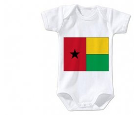 Body bébé Drapeau Guinée taille 3/6 mois manches Courtes