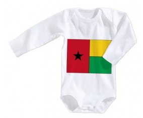 Body bébé Drapeau Guinée taille 3/6 mois manches Longues