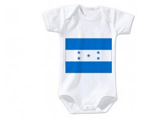 Body bébé Drapeau Honduras taille 3/6 mois manches Courtes