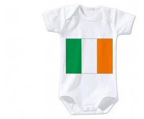Body bébé Drapeau Irlande taille 3/6 mois manches Courtes