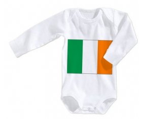 Body bébé Drapeau Irlande taille 3/6 mois manches Longues