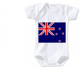 Body bébé Drapeau Nouvelle-Zélande taille 3/6 mois manches Courtes