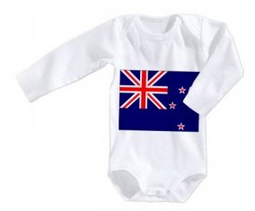 Body bébé Drapeau Nouvelle-Zélande taille 3/6 mois manches Longues