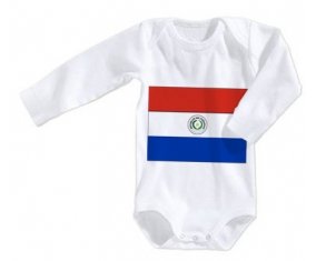 Body bébé Drapeau Paraguay taille 3/6 mois manches Longues