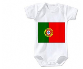 Body bébé Drapeau le Portugal taille 3/6 mois manches Courtes