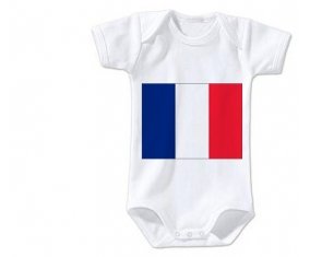 Body bébé Drapeau Saint Martin taille 3/6 mois manches Courtes