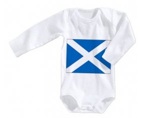 Body bébé Drapeau Écosse taille 3/6 mois manches Longues
