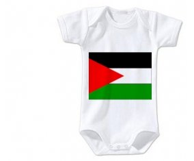 Body bébé Drapeau Palestine taille 3/6 mois manches Courtes