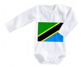Body bébé Drapeau Tanzanie taille 3/6 mois manches Longues