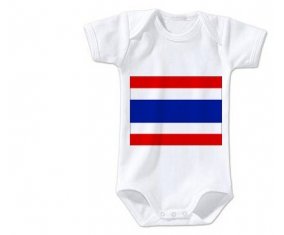 Body bébé Drapeau Thaïlande taille 3/6 mois manches Courtes